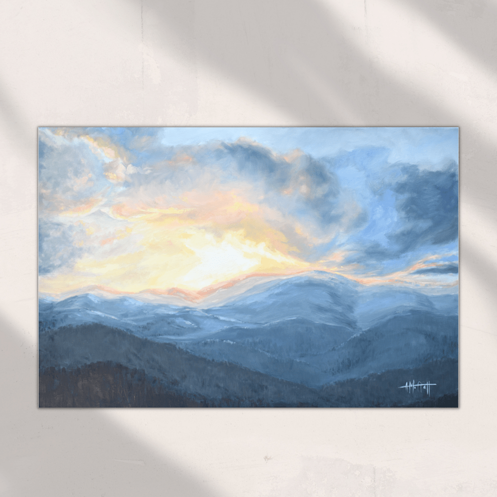 2Blue ridge Mountain sunset
