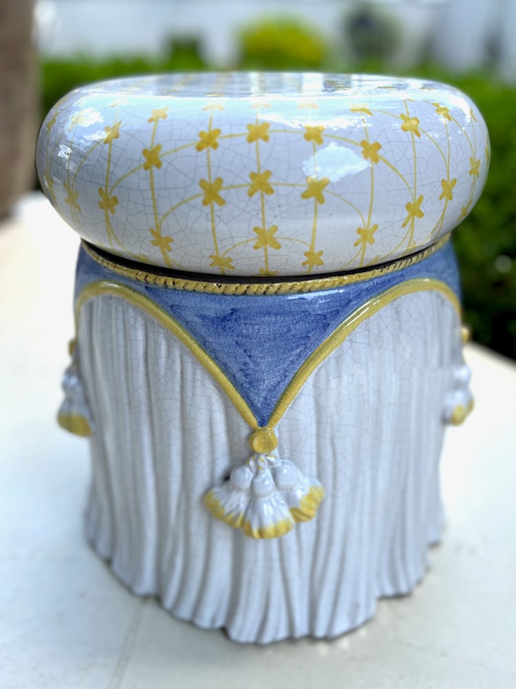 Simone Maher   Italian Tassel Garden Seat21
