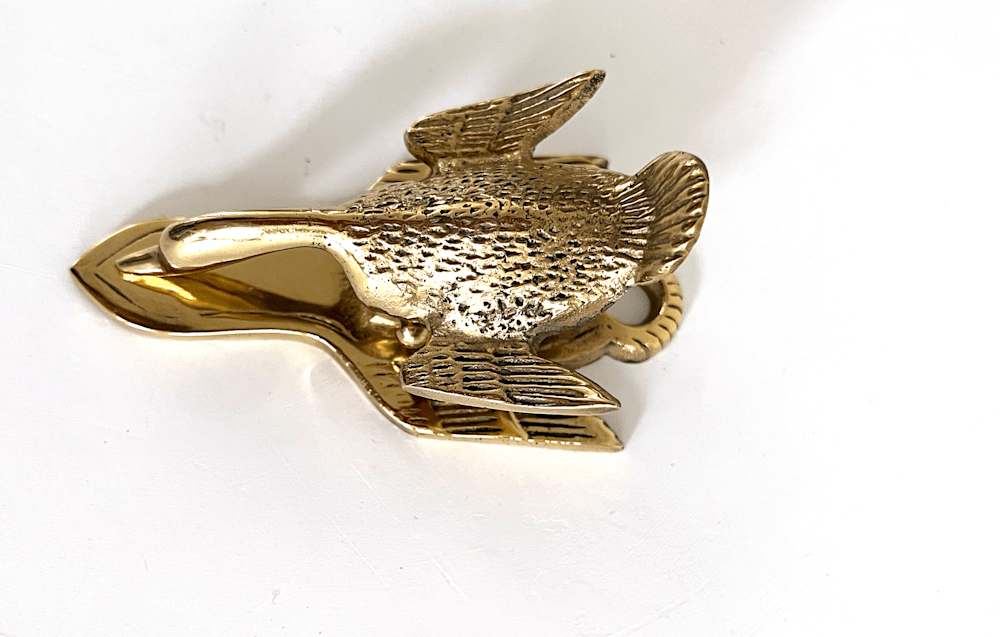 brass wall clip flying goose 4858