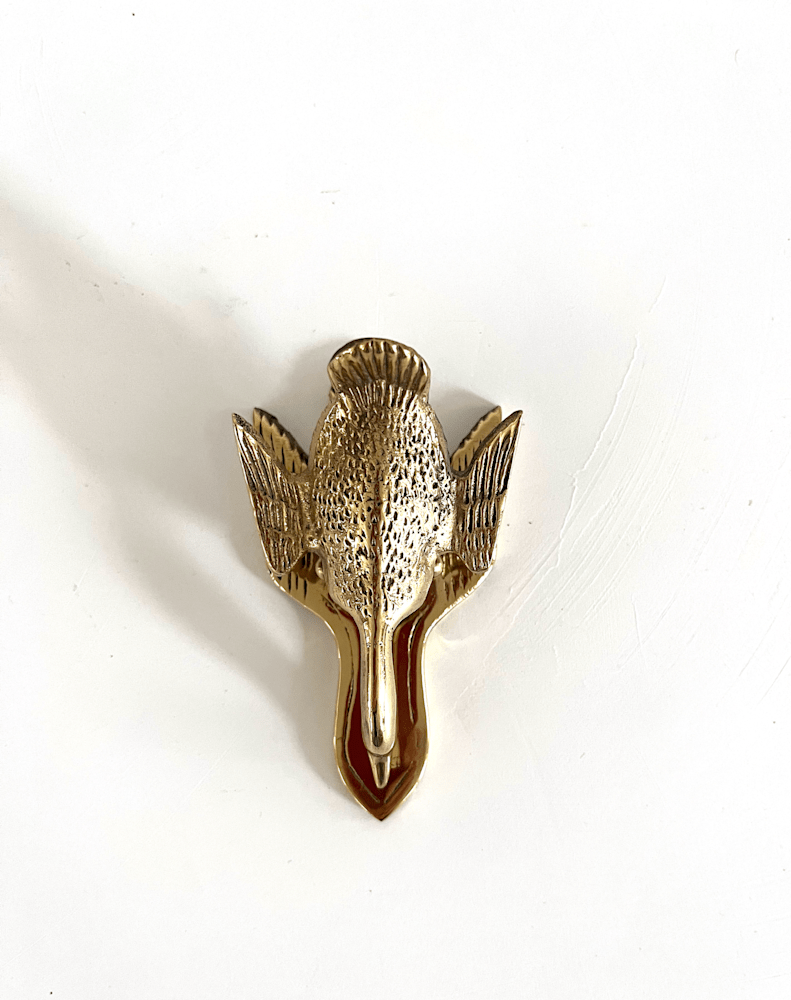 brass wall clip flying goose 8356