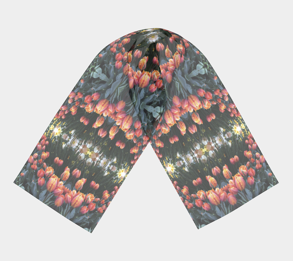 Rochester Tulips Long Scarf 1