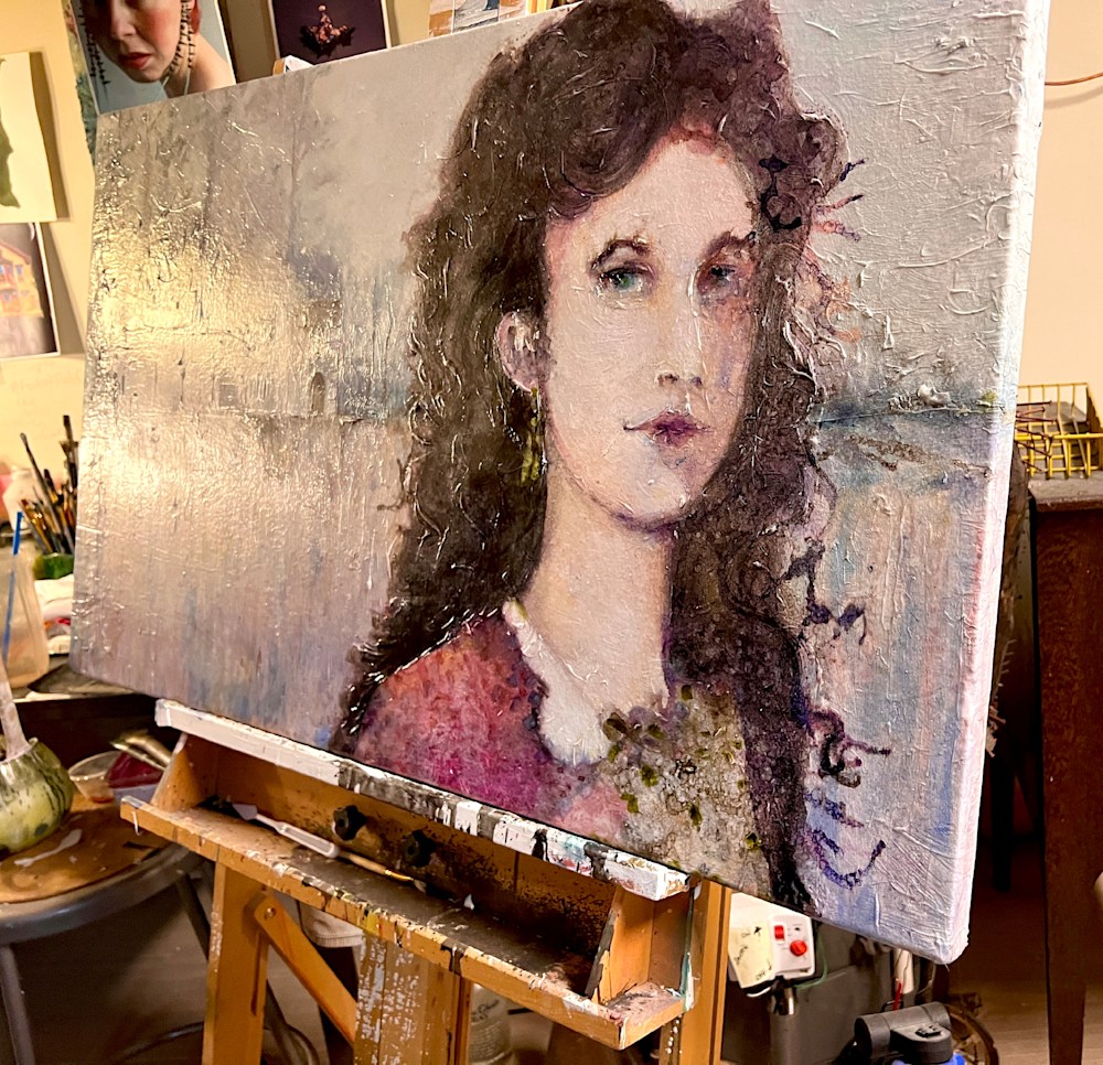 clara louise on the easel