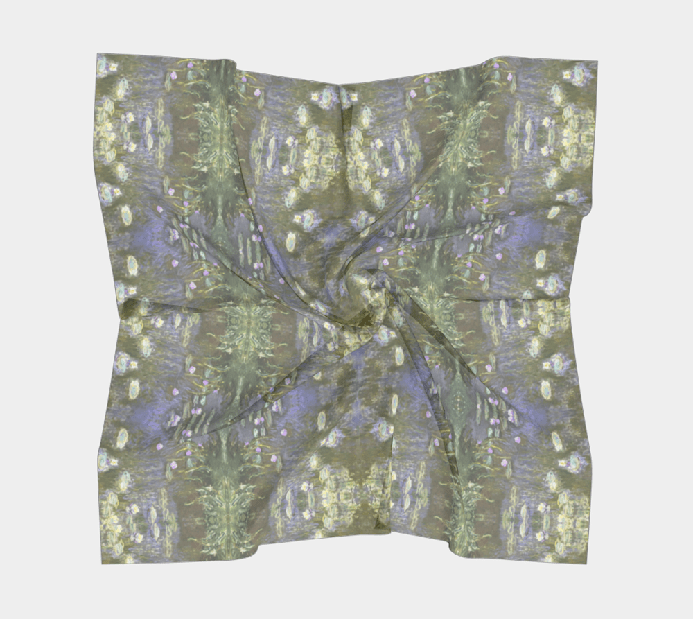 Monets Water Lilies Square scarf