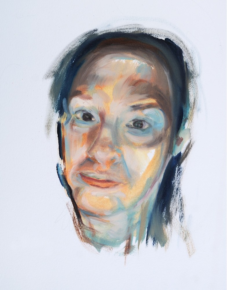 Self portrait in Oil