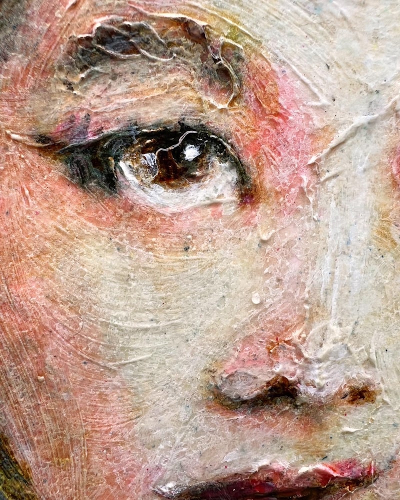face close up:layers