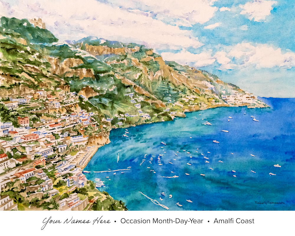 Amalfi Coast Custom Print  | Product Page | Kimberly Cammerata