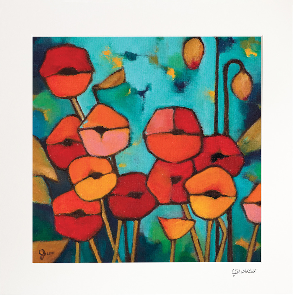 Poppies 27 Matted print