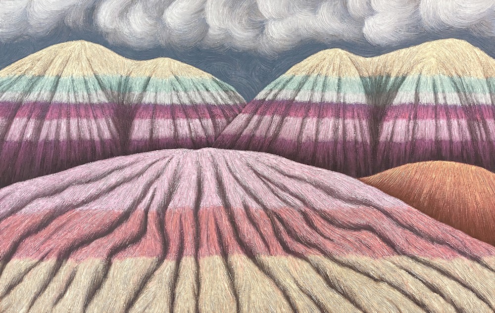 Painted Desert with Storm Clouds