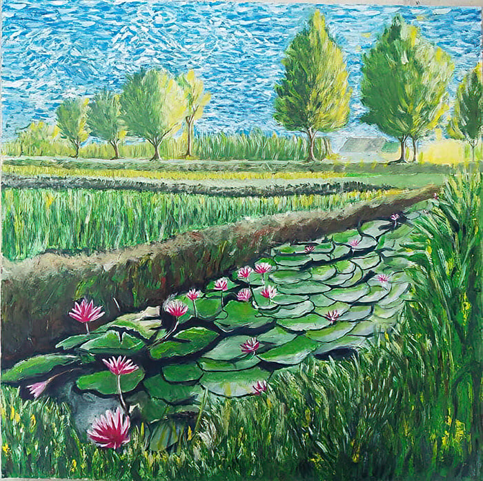 water lily small  RR 8840 O