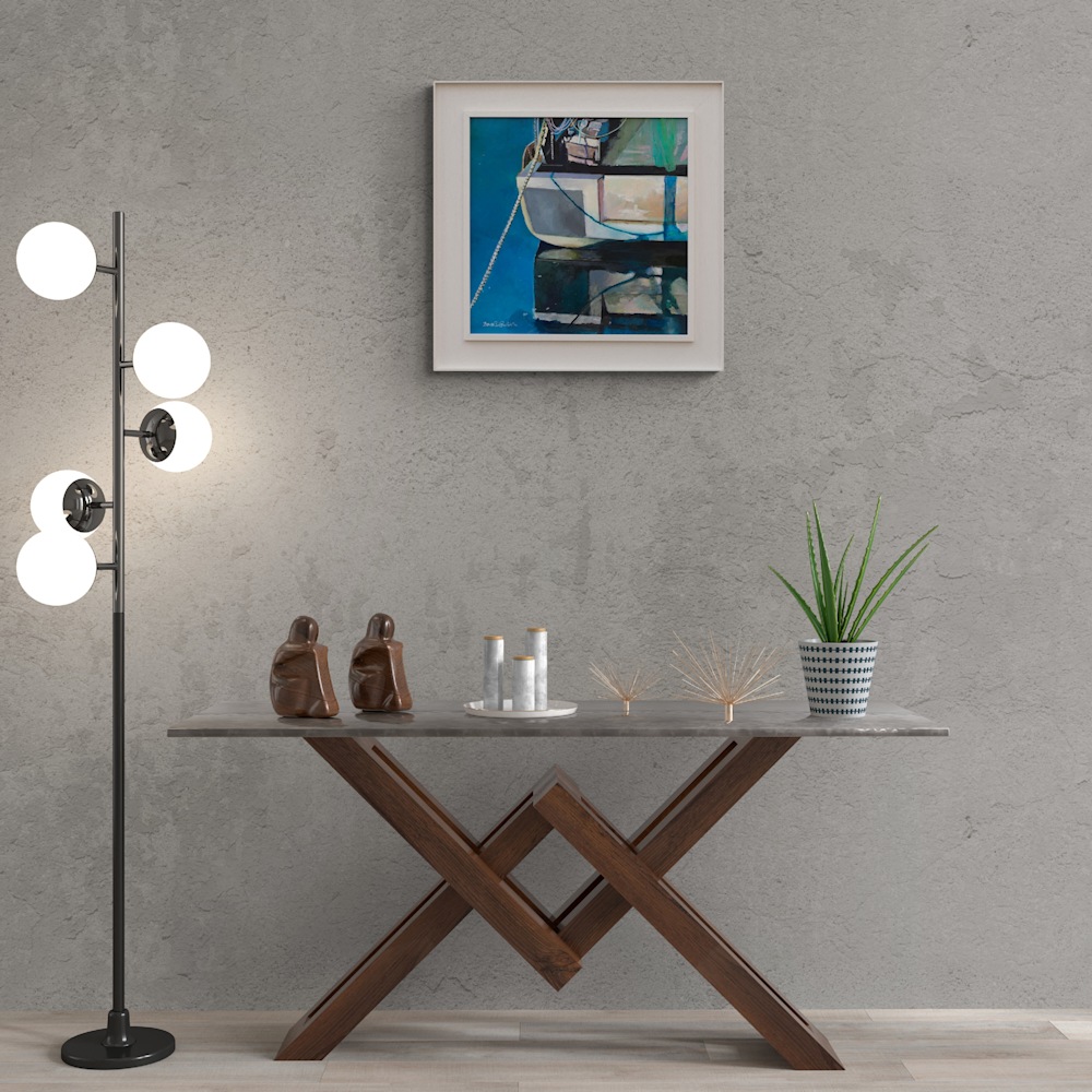 Modern lamp and console table (1)