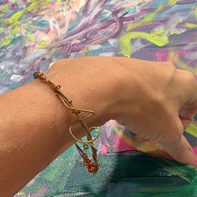 guitar string bracelet 1 on