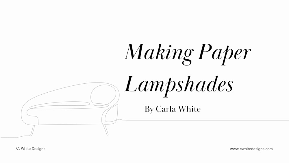 Making paper lampshades