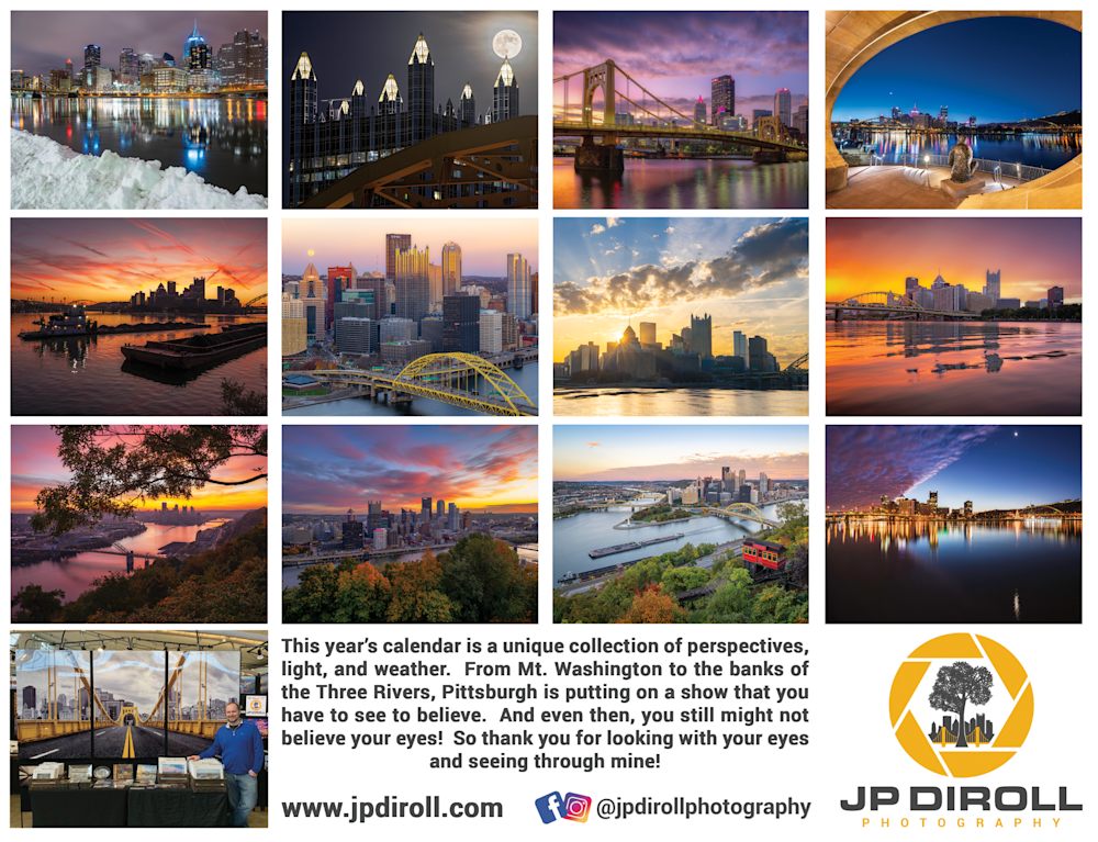 2024 Pittsburgh Calendar JP Diroll Photography