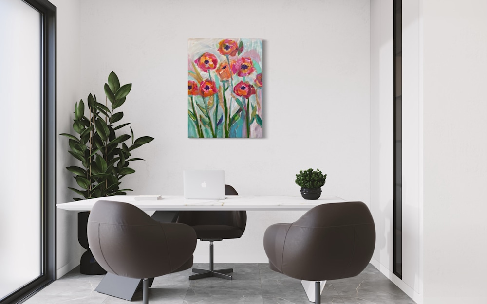 Collage Poppies Room Mockup1