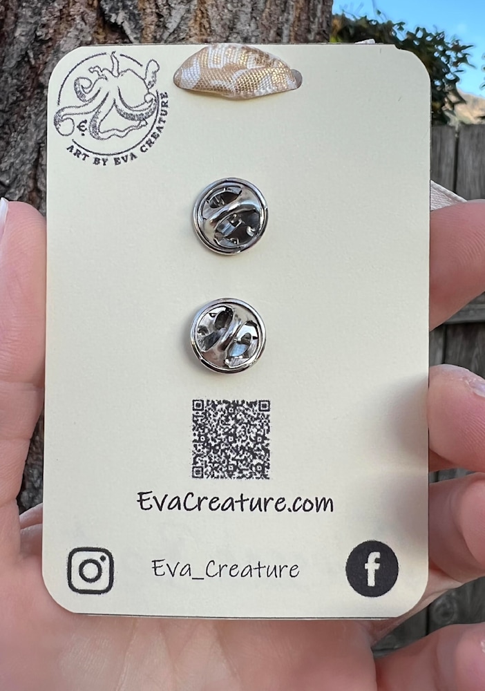 Enamel pin back