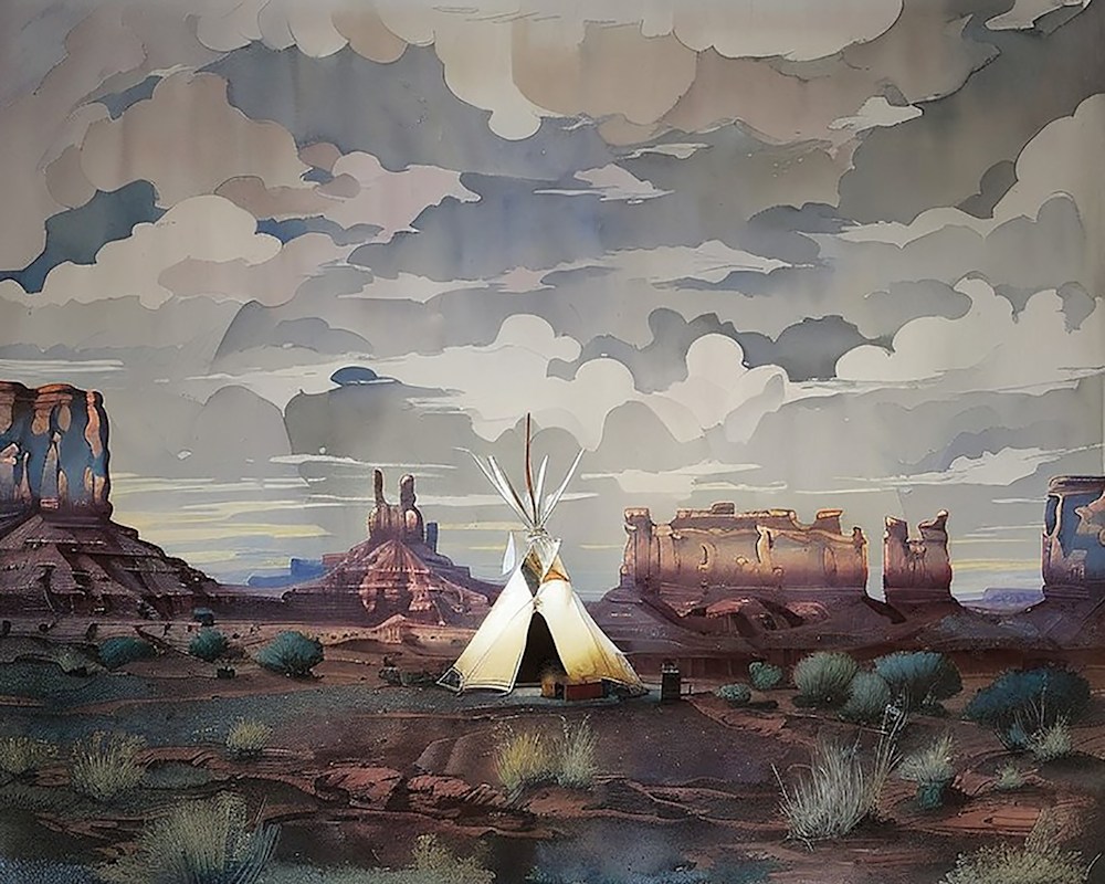 A Teepee in Monument Valley 6fe 8X10@300 