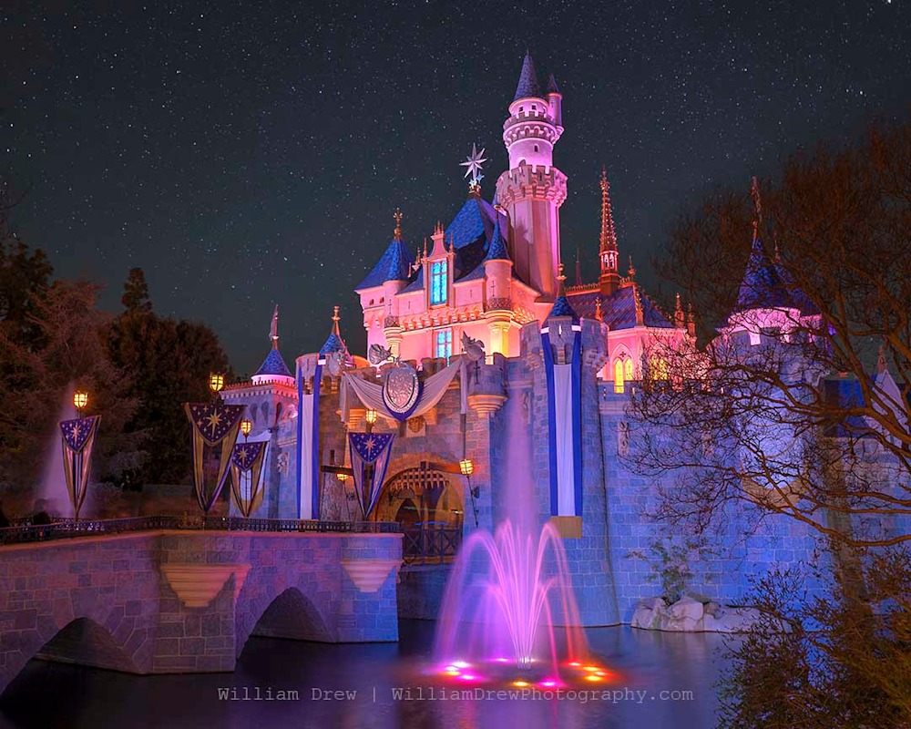 Sleeping Beauty Castle 100 Year Celebration 2 Disneyland Art By William Drew Photography