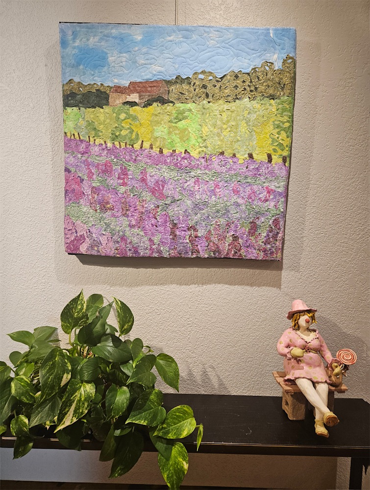 lavender fields on the wall