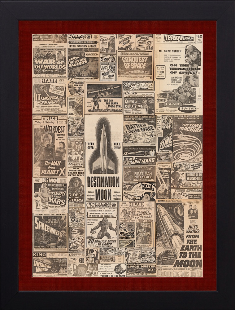 Jeff Gurwood 1950S Sci Fi Framed