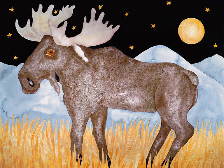 moose in moonlight copy 2