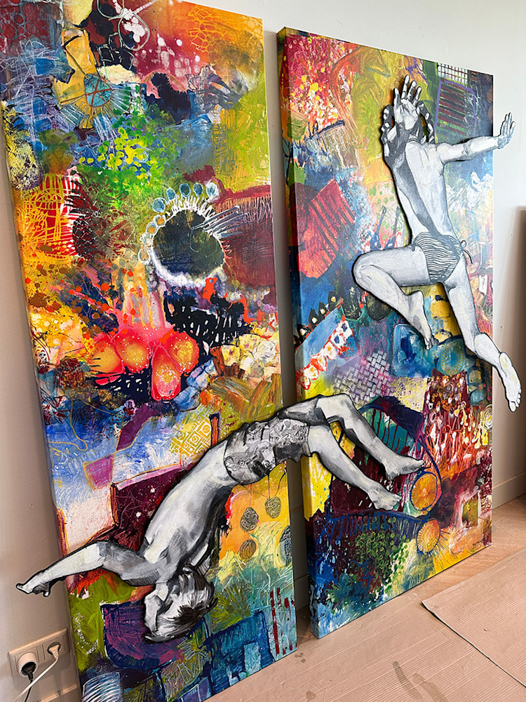 The Colorful Connection in my studio