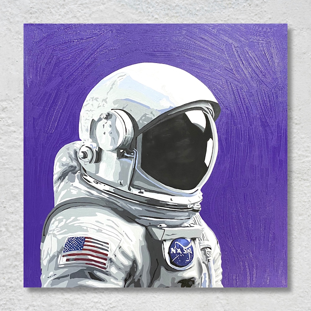 Astronaut on Purple Original View 1