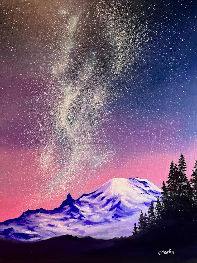 mountain at sunset