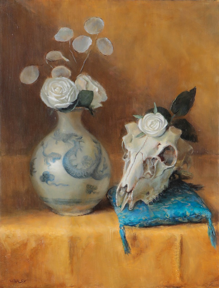 Melanie Whaley Melanie Whaley Skull And Roses 17X22 300Dpi Print