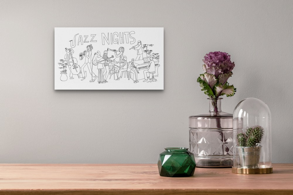 Jazz Nights (2018) 8 x 14 inches (17