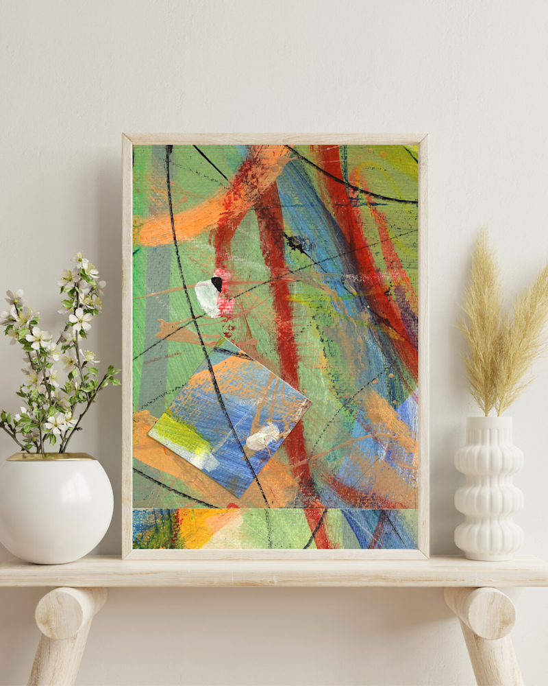 2079 Beige Aesthetic Minimal Living Room Wall Art Poster Frame Mockup Instagram Post