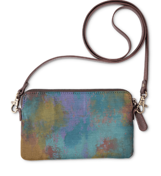 colorful clutch bag