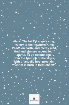 HERALD   christmas card, back