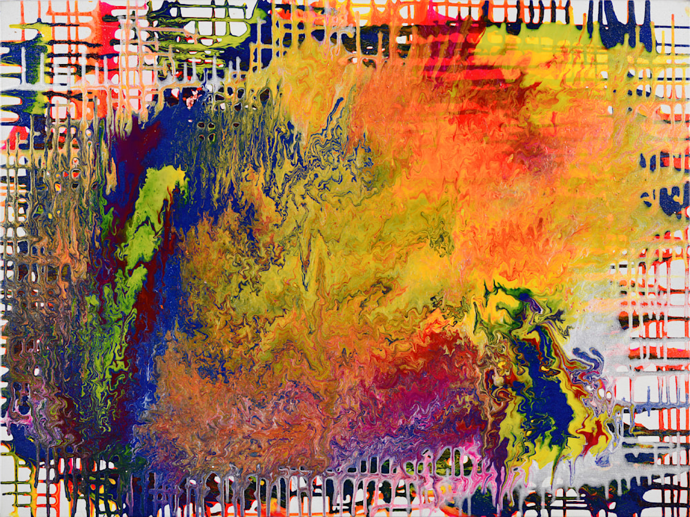 362 Abstract on White   Attitude 36x48