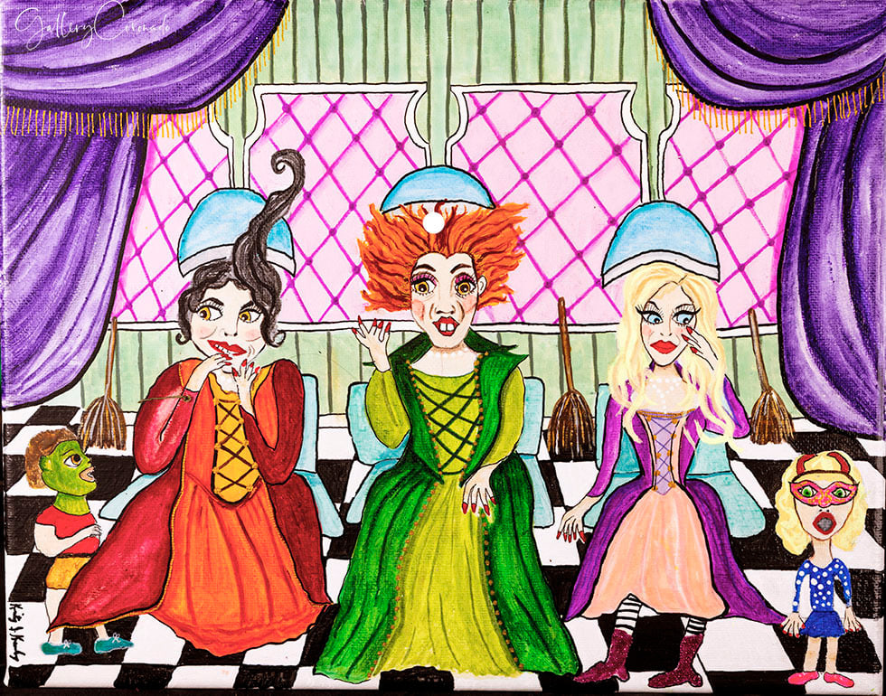 The Sanderson Sisters get ready for Halloween KK 5733 O sm