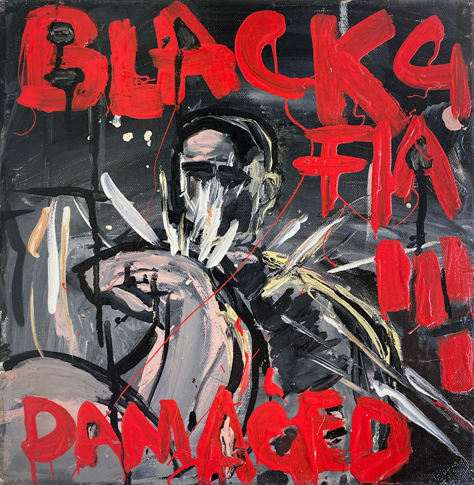 black flag damaged