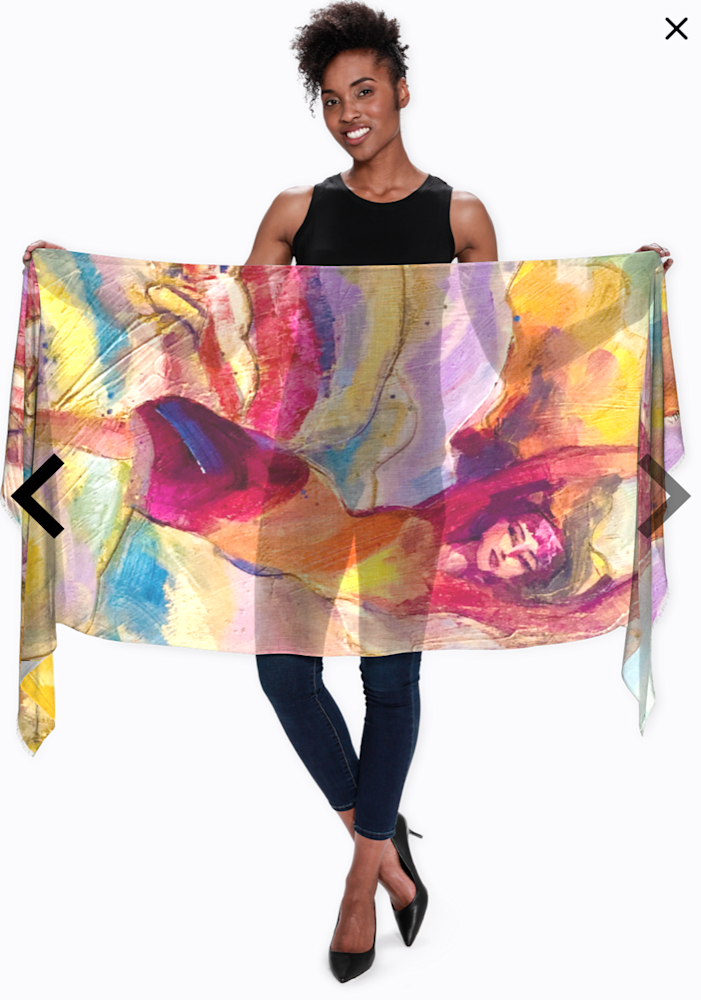 Monique Sarkessian prophetic art scarf praise dancer