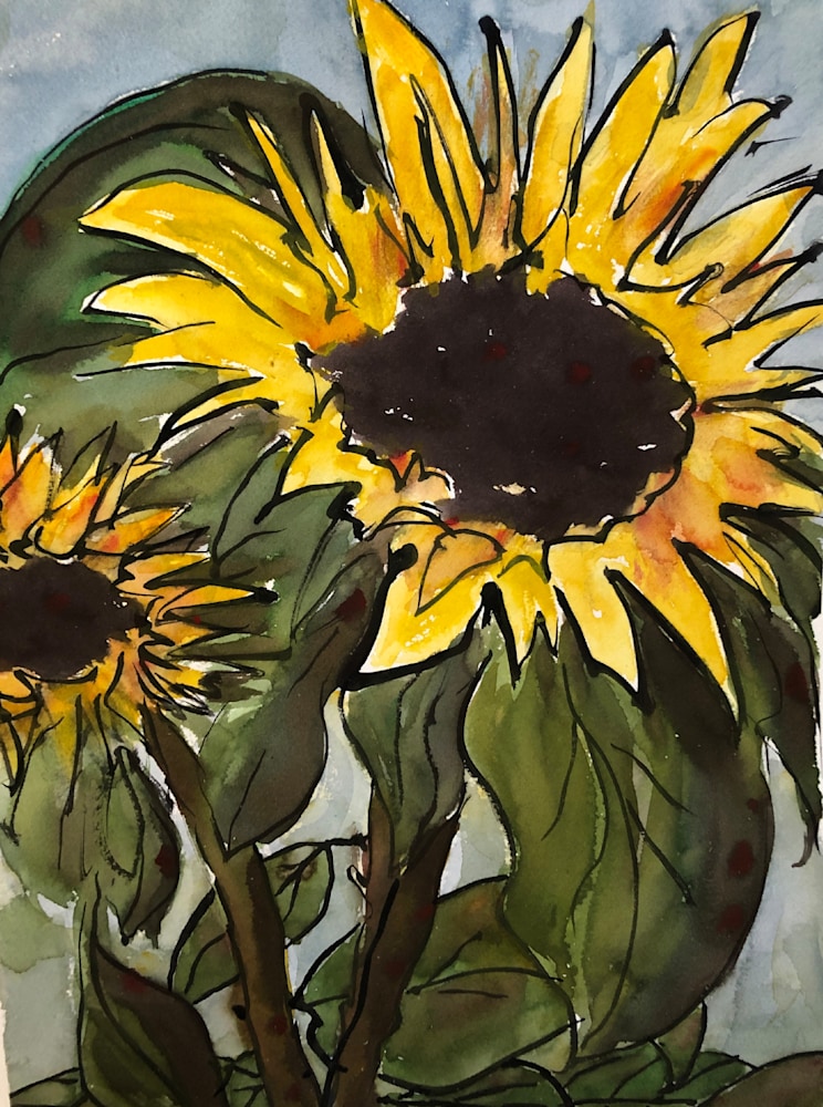 Sunflower 4 Art Nicola Gordon