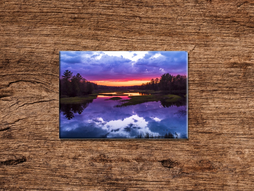 Moose river Blue sunset magnet