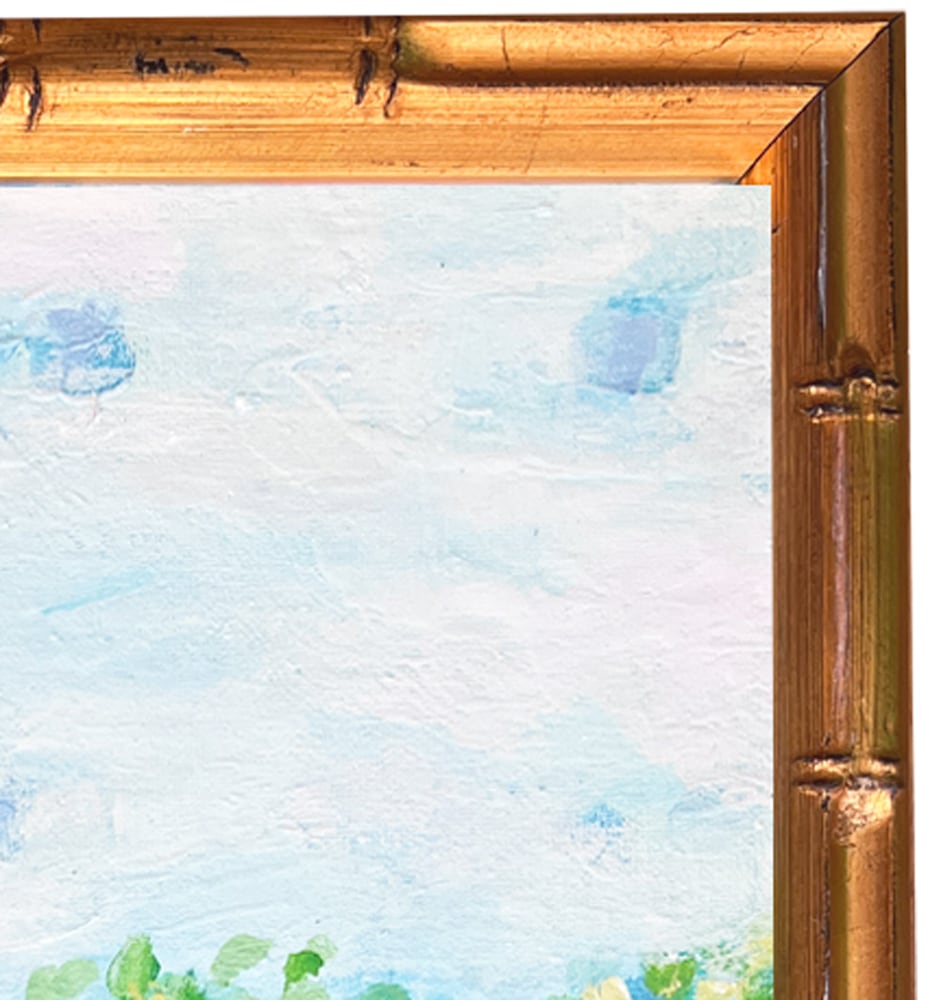bamboo frame corner