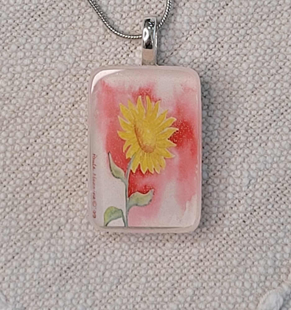 pink sunflower rect close