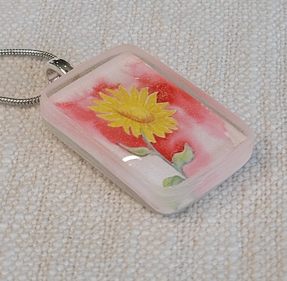 pink sunflower rect side