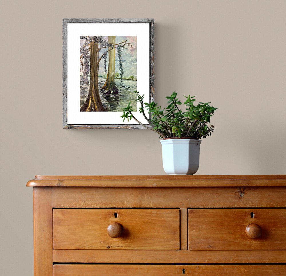Kraft Park 9x12 Plant on wooden drawers 