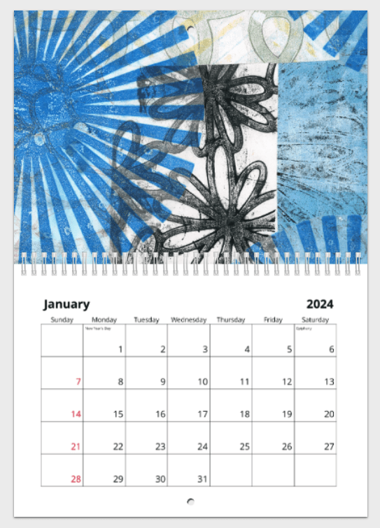 01 January 2024 Calendar