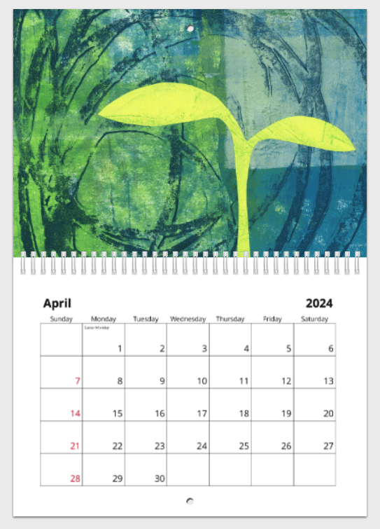 04 April 2024 Calendar