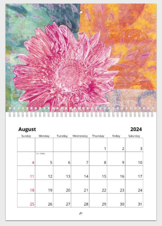 08 August 2024 Calendar