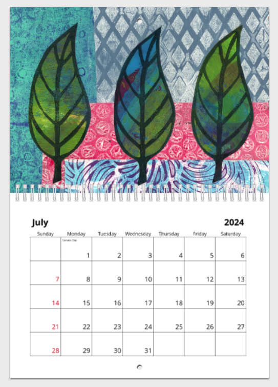07 July 2024 Calendar