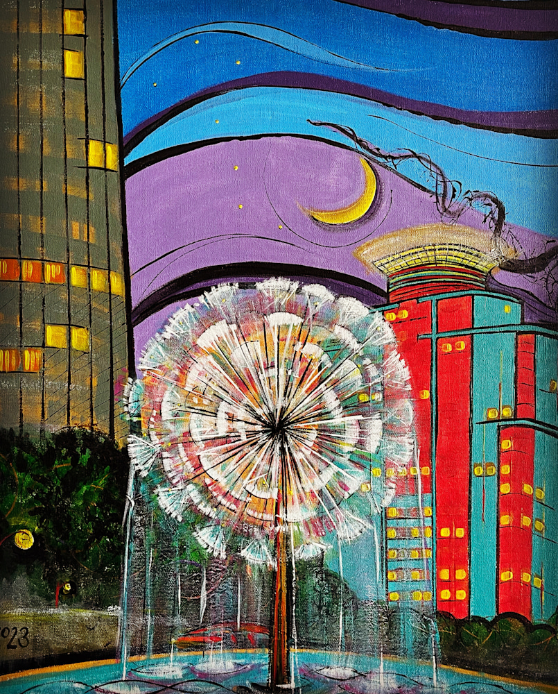 Dandelion Fountain and Waugh Street Bat Colony