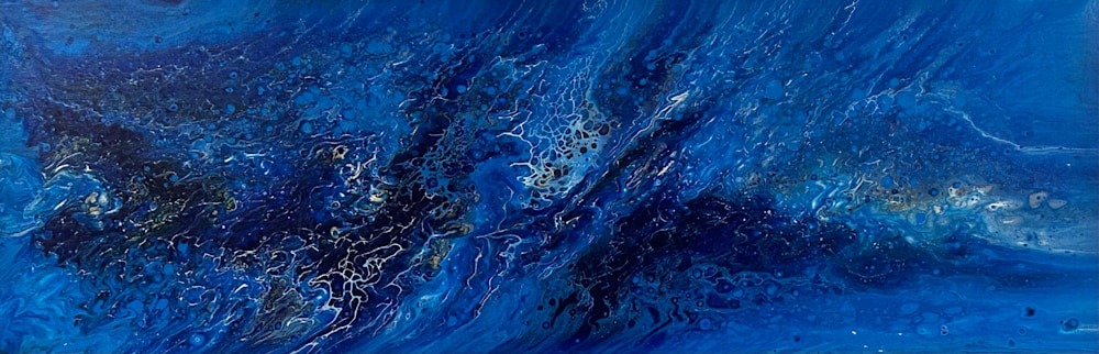Deep Blue, 12x36 on gallery canvas, $250, prints