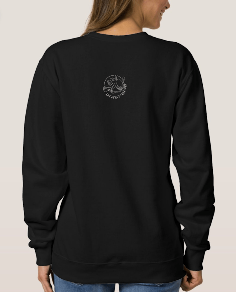 generic sweatshirt back with model