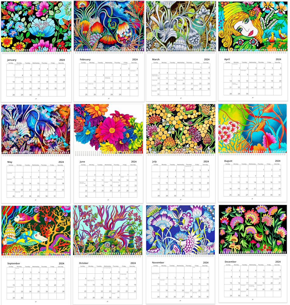 vista calendar pages
